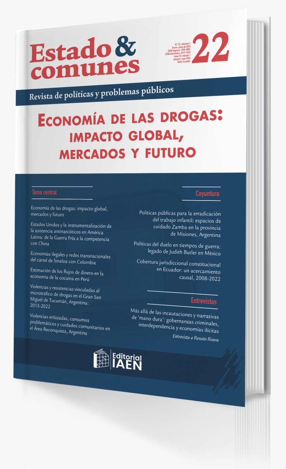 Portada de Estado & comunes, Vol. 1 Núm. 22 (2026): Economía de las drogas: impacto global, mercados y futuro