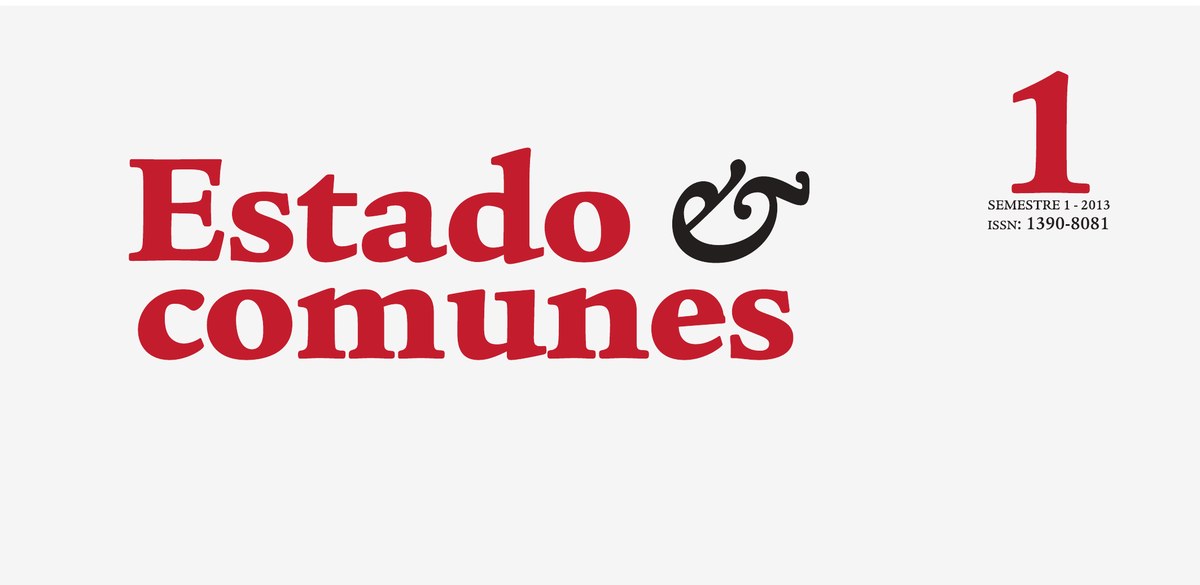 Estado & comunes n.º 1, primer semestre de 2013