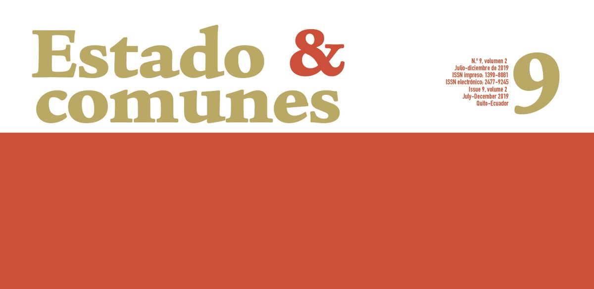 Estado & comunes n.º 9, julio-diciembre de 2019