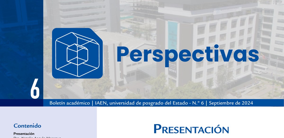Perspectivas n.º 6, Septiembre de 2024