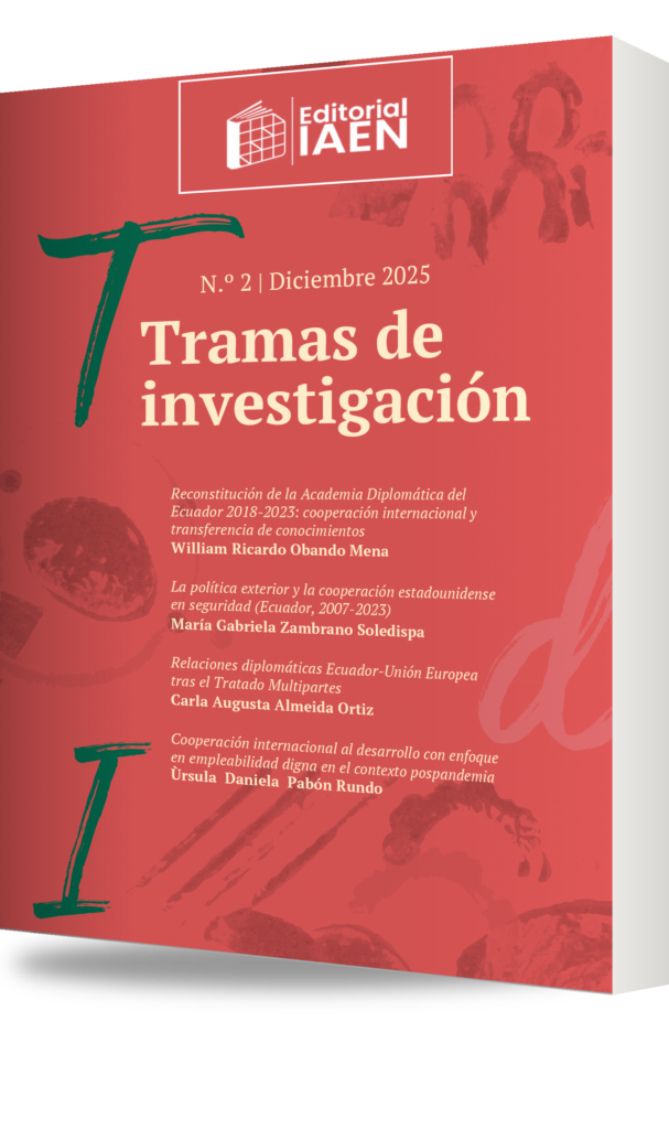 Portada de Tramas de investigación 2, publicación académica de Editorial IAEN, diciembre de 2025
