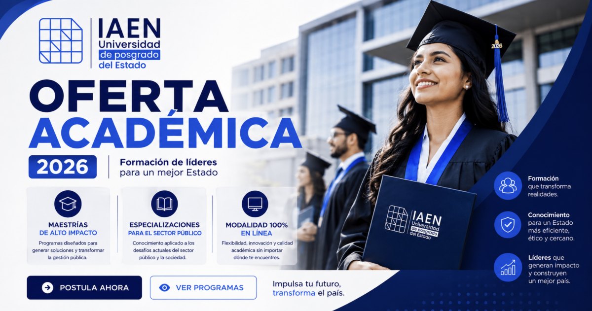 Oferta académica IAEN 2026: maestrías y especializaciones